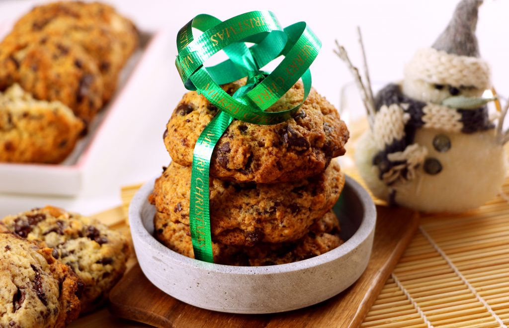 Schoko Nuss Cookies – Minze und Blatt